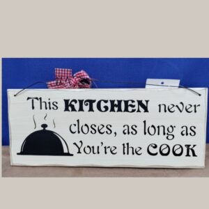 Cook Hanging plaque Wooden