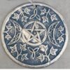 Pentagram and moon goddess wall art